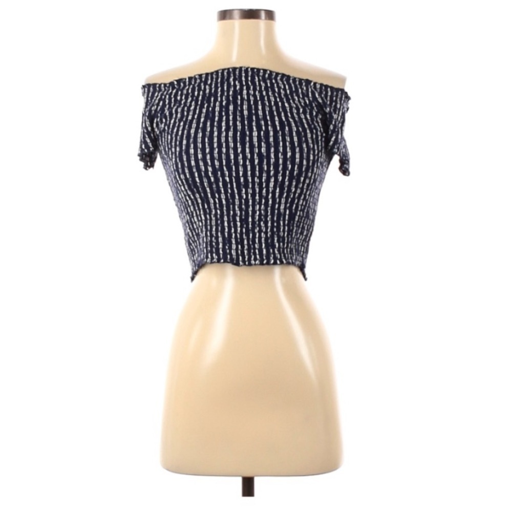 Lottie Moss Elastic Short Sleeve Top l SIZE S